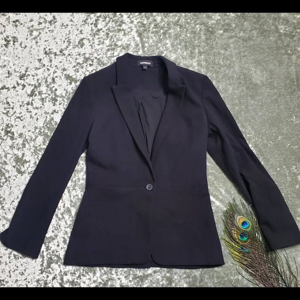 Express‎ Black Single Button Blazer